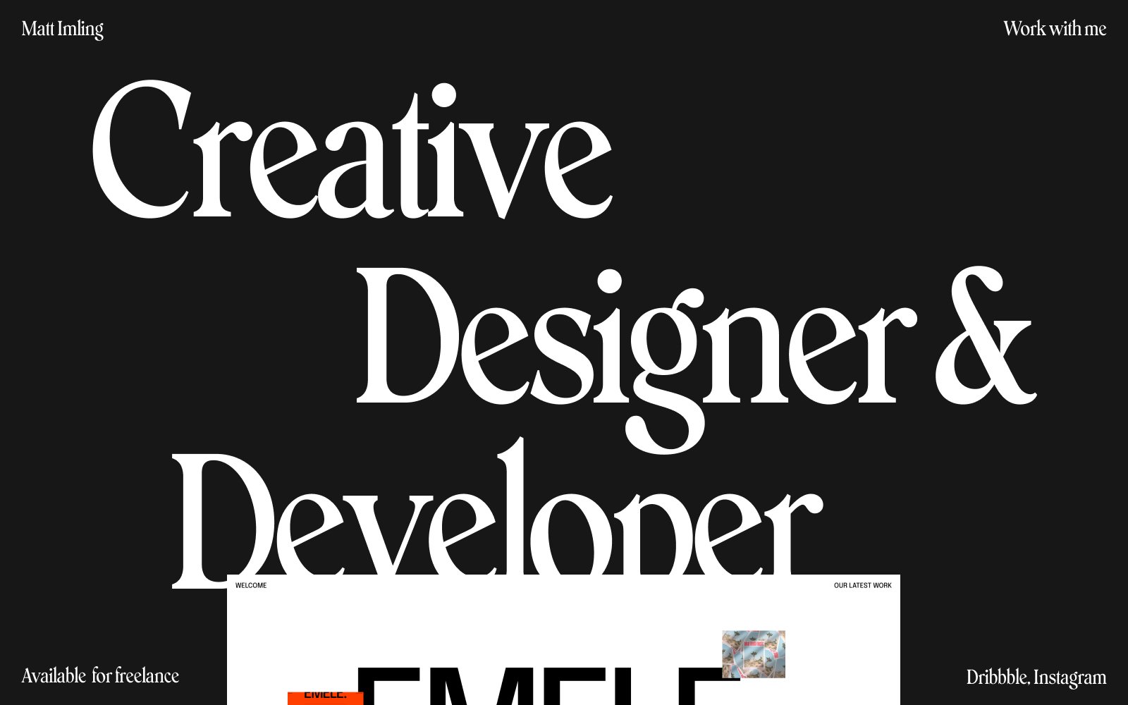 Creative Designer & Developer