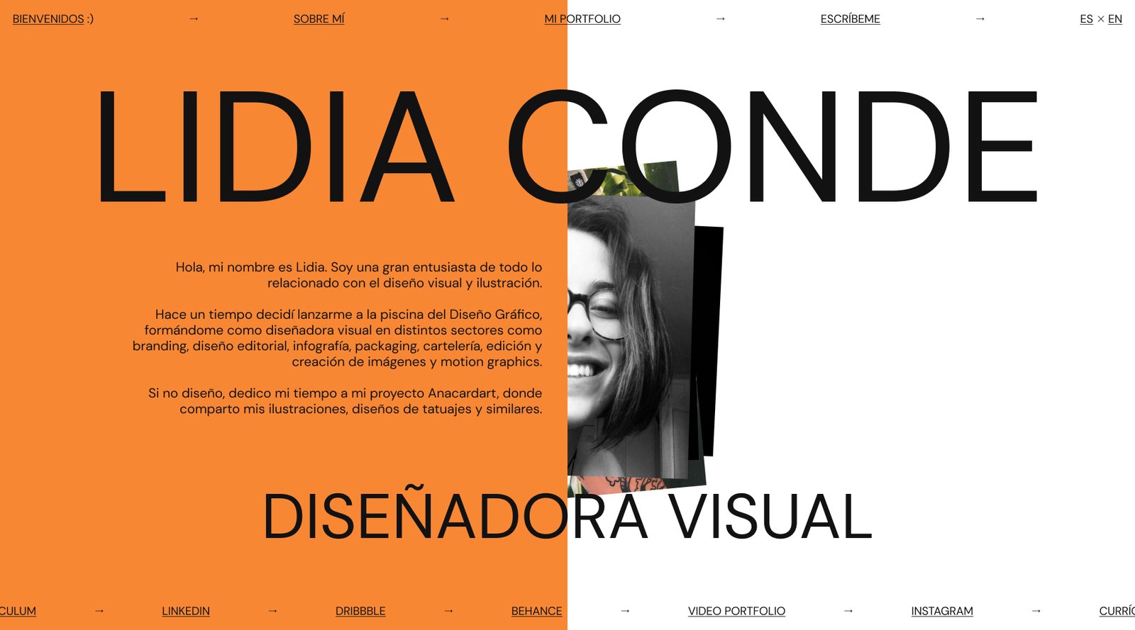 LidiaConde.es - Visual Designer